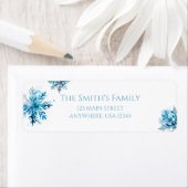 Snowflake Watercolor Blue Winter ONEderland (Insitu)