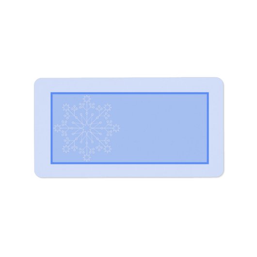 Snowflake Wedding-Adresse Adressaufkleber (Vorne)
