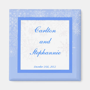 Snowflake Wedding Magnet Bevorzugung