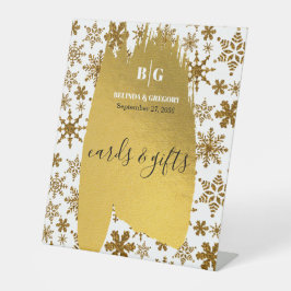 Snowflake Weihnachten Hochzeiten Karten & Geschenk Sockelschild