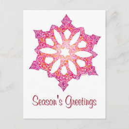 Snowflake Weihnachten Postkarte