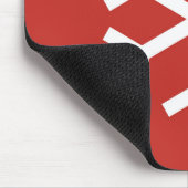 Snowflake Weihnachten Red Mouse Pad Mousepad (Ecke)