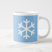 Snowflake Weihnachten Riesenblauer Kaffee Tasse (Rechts)