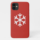 Snowflake Weihnachten Rotes iPhone 11 Fall Case-Mate iPhone Hülle (Rückseite)
