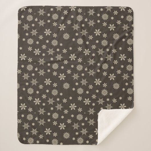 Snowflake Weihnachten Sherpadecke (Vorderseite)