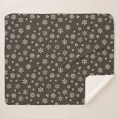 Snowflake Weihnachten Sherpadecke (Vorderseite (Horizontal))