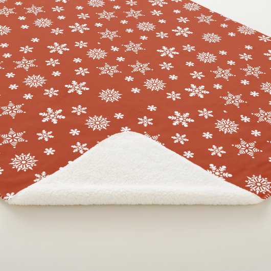 Snowflake Weihnachten Sherpadecke (3/4)