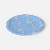 Snowflake Weihnachten Teller (Schrägansicht)