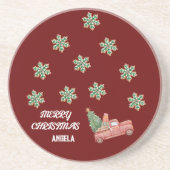 Snowflake Weihnachten Untersetzer (Vorne)