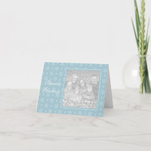 Snowflake Weihnachts-Foto Grußkarten Feiertagskarte
