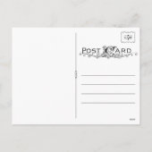 Snowflake Weihnachts-Fotokarte Feiertagspostkarte (Rückseite)