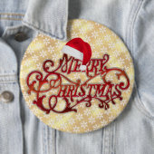 Snowflake Weihnachts-Hut Gold Button (Beispiel)