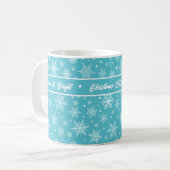 Snowflake Weihnachts-Tasse Kaffeetasse (Vorderseite Links)