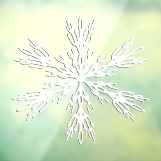 Snowflake Weihnachts Vinyl Fensterheber Fensteraufkleber (Blatt 3)