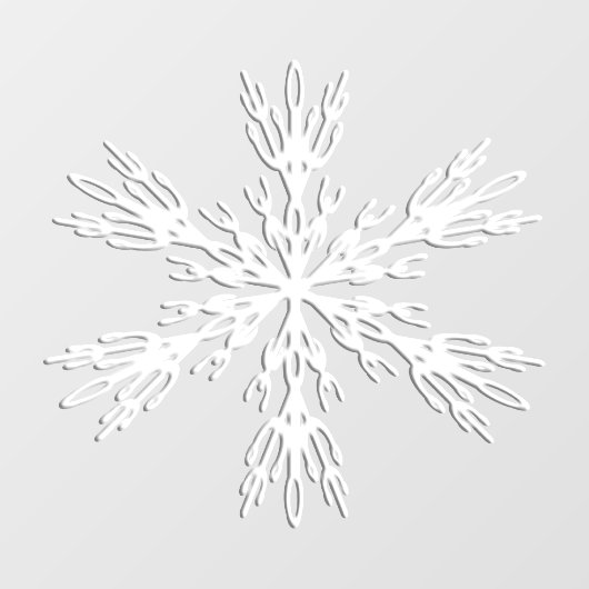 Snowflake Weihnachts Vinyl Fensterheber Fensteraufkleber (Blatt)