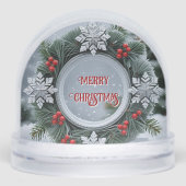 Snowflake Weihnachts-Wraath-Kundenempfehlung Schneekugeln (Vorderseite)