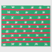 Snowflake Weihnachts-Wrapper Geschenkpapier (Flach)