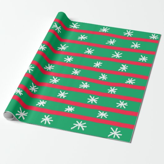 Snowflake Weihnachts-Wrapper Geschenkpapier (Ungerollt)