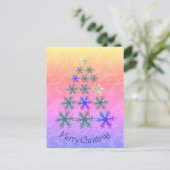 Snowflake Weihnachtsbaum Frohe Weihnachten (Stehend Vorderseite)