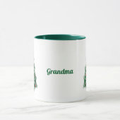 Snowflake Weihnachtsbaum personalisierte Mug Tasse (Zentrum)