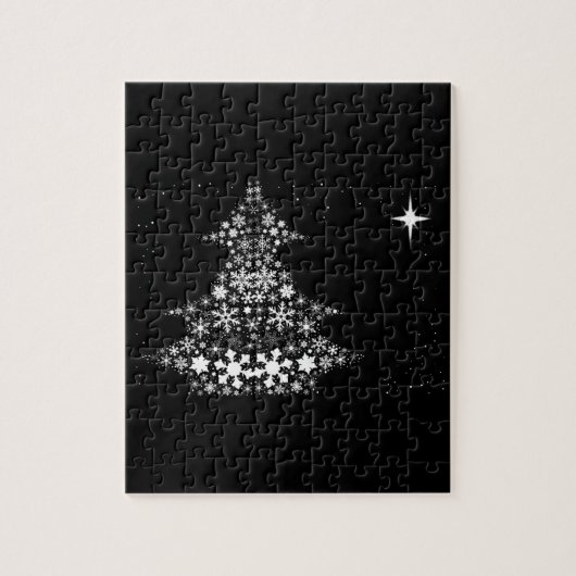 Snowflake Weihnachtsbaum Puzzle (Vertikal)