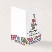 Snowflake Weihnachtsbaum, Weihnachtskarte für das  Visitenkarten (Vorderseite)