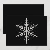 Snowflake Weihnachtsfeier Wintergeschenk Feiertagskarte (Vorne/Hinten)