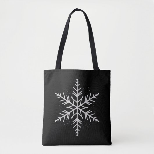 Snowflake Weihnachtsfeier Wintergeschenk Tasche (Vorderseite)