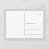 Snowflake Weihnachtsfeiertag Foto Postkarte (Rückseite)