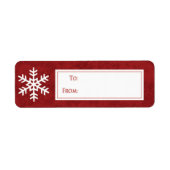 SnowFlake Weihnachtsgeschenk-Aufkleber (Vorne)