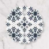 Snowflake Weihnachtsgeschenke Tags Geschenkanhänger (Vorderseite)