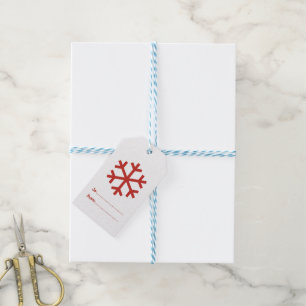 Snowflake Weihnachtsgeschenke Tags Geschenkanhänger