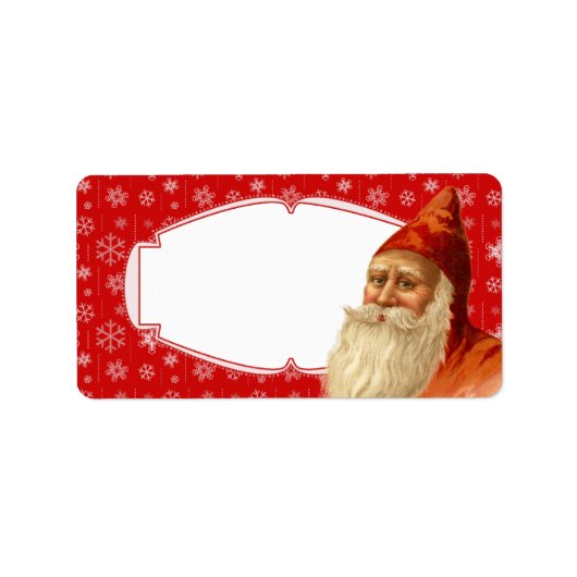 Snowflake Weihnachtsgeschenke Tags / Mailing Labe Adressaufkleber (Vorne)