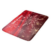 Snowflake Weihnachtsküche Bath Rug Mat Zuhause Badematte (Schrägansicht)