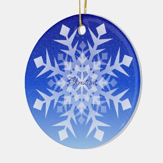 Snowflake Weihnachtsschmuck mit Namen (Links)