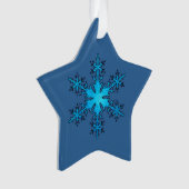 Snowflake Weihnachtsschmuck Ornament (Vorderseite)