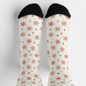 Snowflake Weihnachtssocken Socken (Oben)