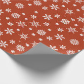 Snowflake Weihnachtsverpackung Geschenkpapier (Ecke)