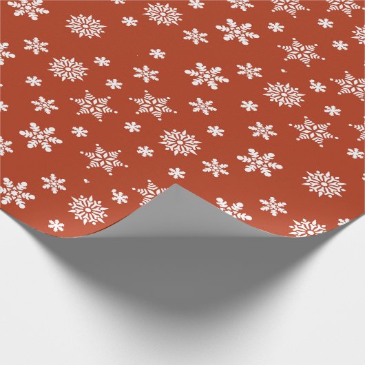 Snowflake Weihnachtsverpackung Geschenkpapier (Ecke)