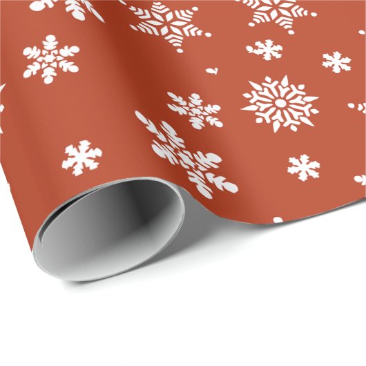 Snowflake Weihnachtsverpackung Geschenkpapier (Rolleneckpunkt)