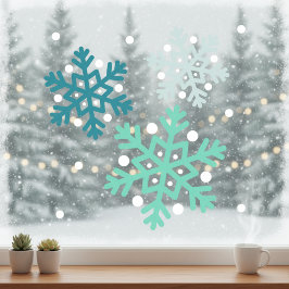 Snowflake Window Cloning Fensteraufkleber