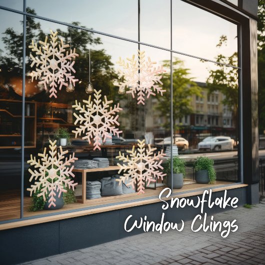 Snowflake Window Cloning Fensteraufkleber