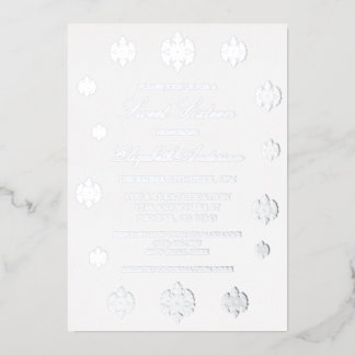 Snowflake Winter 16 . Geburtstag Folieneinladung