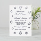 Snowflake Winter 16 . Geburtstag Folieneinladung (Stehend vorne)