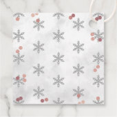 Snowflake Winter 1. Geburtstag Geschenkanhänger (Rückseite)