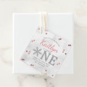 Snowflake Winter 1. Geburtstag Geschenkanhänger (Beispiel)