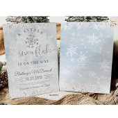 Snowflake Winter Baby Dusche Dankeskarte
