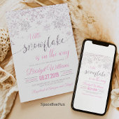 Snowflake Winter Baby Dusche Dankeskarte