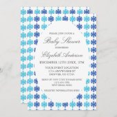 Snowflake Winter Baby Dusche Einladung (Vorne/Hinten)