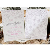 Snowflake Winter Baby Dusche Einladung